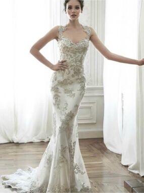 Maggie Sottero “Jade” Lace and Crystal wedding dress